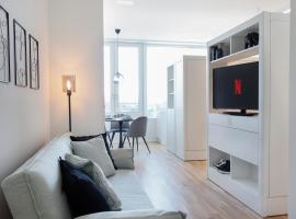 Löwe Apartment Grau Rooftop am Rheinfall，位于诺伊豪森的低价酒店