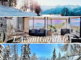 L'AvantGardiste, Spacious 6 bedroom panoramic view，位于克莱恩 蒙塔纳的海滩短租房