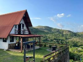 Cabaña de lujo con espectacular vista y clima，位于圣卡洛斯的木屋