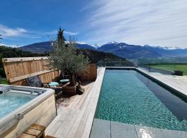 Studio Le Carnotzet Tchiko minimum 2 nights Special weekly and monthly prices，位于Savièse的酒店