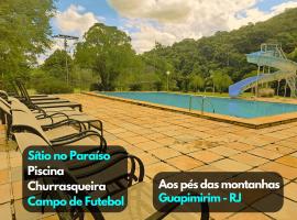 Sítio Paradisiaco Churrasco Piscina lago de Peixes，位于瓜皮米林的酒店