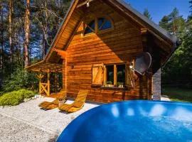Smerekowiec domek w lesie z jacuzzi- Beskid Niski