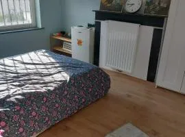 Chambre confortable avec un lit double à schaerbeek