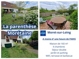 La Parenthèse Morétaine，位于莫雷卢安河的酒店