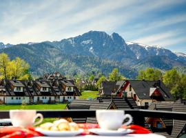 Grand Podhale Resort&Spa- Jacuzzi - Sauna fińska i Łaźnia parowa - Widok na Tatry，位于扎科帕内的酒店