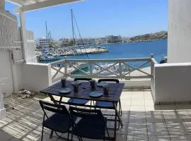 City Centre Tinos Studio with Old Port Sea View & Balcony