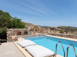 Blue Vista Patmos pool studio，位于帕特莫斯的带泳池的酒店