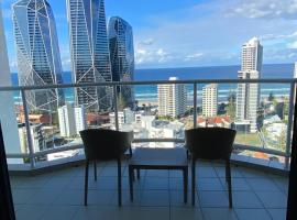 Ocean View Studio Apartment Surfers Paradise，位于黄金海岸的酒店