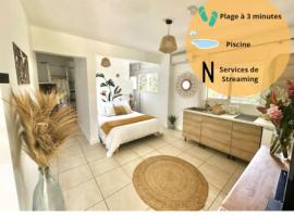 Soleyha Charmant&Cosy studio avec piscine -3mn plage，位于哥西尔的酒店