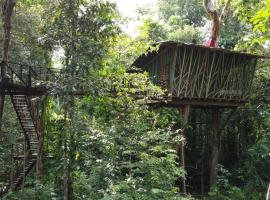 Cabaña en el arbol del Tacana，位于莱蒂西亚的公寓