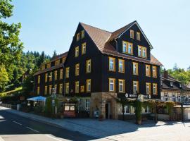 Ferienhotel Forelle Thale Ortsteil Treseburg，位于塔勒的酒店