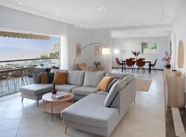 Varkiza Seaside and Views Retreat with Jacuzzi，位于瓦里的酒店