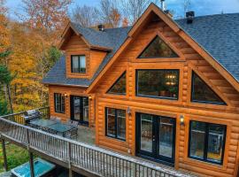 Chalet Le Montcalm，位于Saint Adolphe D'Howard的木屋
