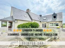 LA MAISON TY ANQUER - Jardin clos - Plages à 2 pas