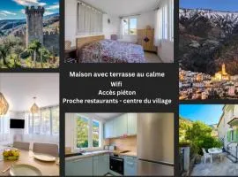 La Tiniera à Lucéram - Maison rénovée 2023- Terrasse - Wifi - Village des crèches