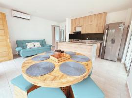 Cabaña 5 Playa Piso 1- Palmar De Los Vientos-San Bernardo del Viento，位于Pueblo Coco的酒店