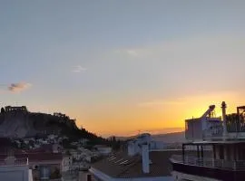 Plaka Flat with View of Acropolis