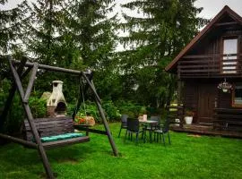 domek całoroczny nad stawem na Kaszubach
