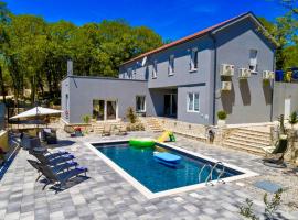 Luxury Villa Andrea Vrzika with gym-sauna-pool，位于扎格沃兹德的酒店