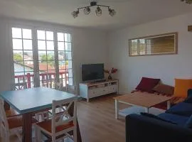 Spacieux T4 rénové à Hendaye, lumineux et calme, proche plage avec parking et WiFi. - FR-1-239-985