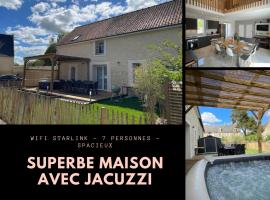 Belle maison avec jacuzzi，位于奥登河畔的布雷特维尔的酒店