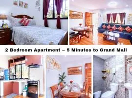 2 Bedroom Apartment ~ 5 Minutes to Grand Mall