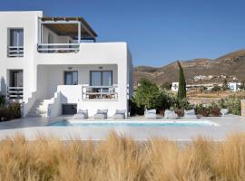 Villa Fryni, private pool & seaview by Naxos Dunes，位于纳克索斯岛卡斯特拉基的酒店