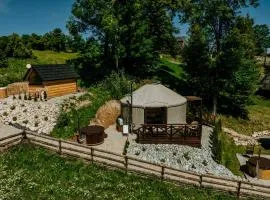 Luxusowa Jurta z widokiem na góry - Jacuzzi, Sauna, Split AC, Private, Star View