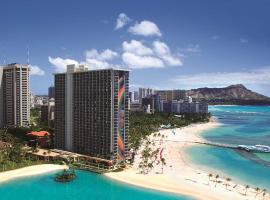 夏威夷威基基海滩希尔顿度假酒店，位于檀香山的酒店