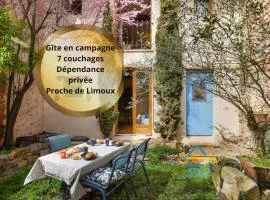 Villa en campagne avec cour intérieure