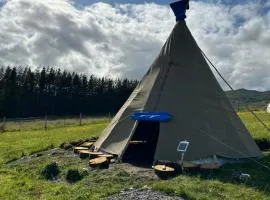 Shandon tipi off grid camping, nc500