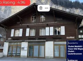 Chalet Maithili Lauterbrunnen -152-Year-Old Majestic Chalet