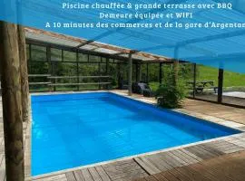 La Demeure du Domaine de Tertu, 12p, PISCINE