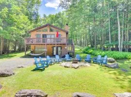 Secluded Family Cabin w/ Fire Pit in Lake Ariel!