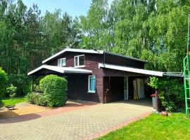 Dom letniskowy przy lesie nad jeziorem，位于Rogowo的酒店