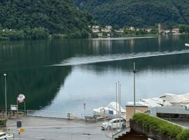 Neue Gartenwohnung mit Sicht auf den Luganersee，位于蓬泰特雷萨的酒店