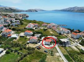 Seaside holiday house Zubovici, Pag - 22859，位于祖波维奇的酒店