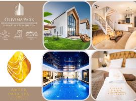 Olivina Park Spa - domki z dostępem do krytego basenu, saun, wyżywienia i atrakcji dla dzieci，位于尼彻兹的别墅