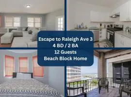 Escape to Raleigh Ave 3 Steps from the Beach