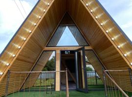 A-frame house Aizhan，位于Saty的住宿加早餐旅馆