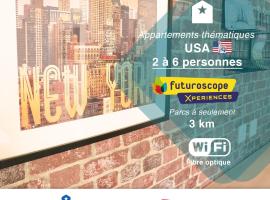 Little America - Appart Hôtel 3km Futuroscope，位于若奈克朗的酒店