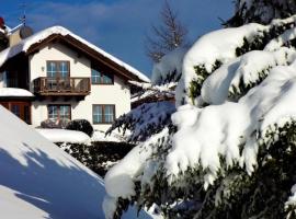 Hochwertiges Ferienhaus mit Garten auf einem Hügel mit herrlichem Blick auf die Berge，位于阿亨基希的酒店