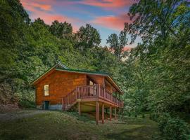 Smoky Mountains Honeymoon Cabin Dog Friendly，位于赛维尔维尔的酒店