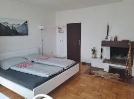 apartmán s krbem