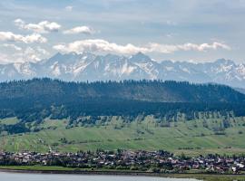 Domek u Chmielaków z widokiem na Jezioro Czorsztyńskie Tatry Gorce Pieniny，位于Huba的酒店