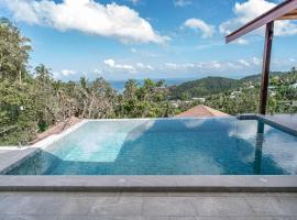 2br Modern Balinese pool & sea view villa #9，位于帕干岛的酒店