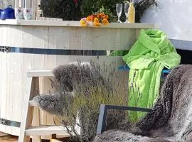 La maison horlogère , sauna extérieur , bain nordique au feu de bois et prêt de raquettes des neiges