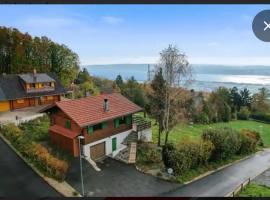 Chalet avec vue panoramique alpes et lac，位于Mauborget的乡村别墅