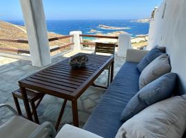 Cycladic style Maisonette with staggering sea view，位于阿基奥斯·索斯蒂斯·米科诺斯的酒店