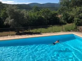 Provence Studio Piscine Rez-de-jardin Terrasse Vue Luberon